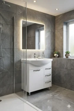 DULAP BAIE DELFIN ALB (BASIC) CU 3 SERTARE- 750mm - imagine 2