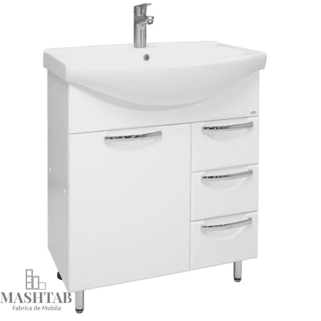 -1600x1600-пикс-21-2.png Dulap baie DELFIN Alb (Basic) cu 3 sertare- 750 mm - imagine 1