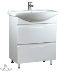 SET BAIE CU LAVOAR PRINT ALB (BASIC) CU 2 SERTARE - 750mm