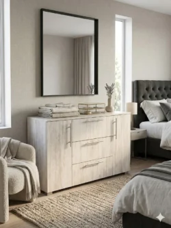 Comoda Madrid 3 sertare- Santorini - imagine 3