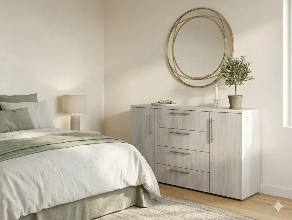 Comoda Madrid 4 sertare - Santorini - imagine 2