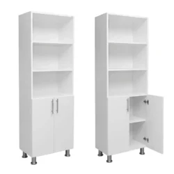 DULAP CU 2 UȘI ALB - 600*340*1900mm