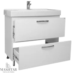 Dulap baie AGATAlb (Basic) cu 2 uși – 650mm - imagine 2