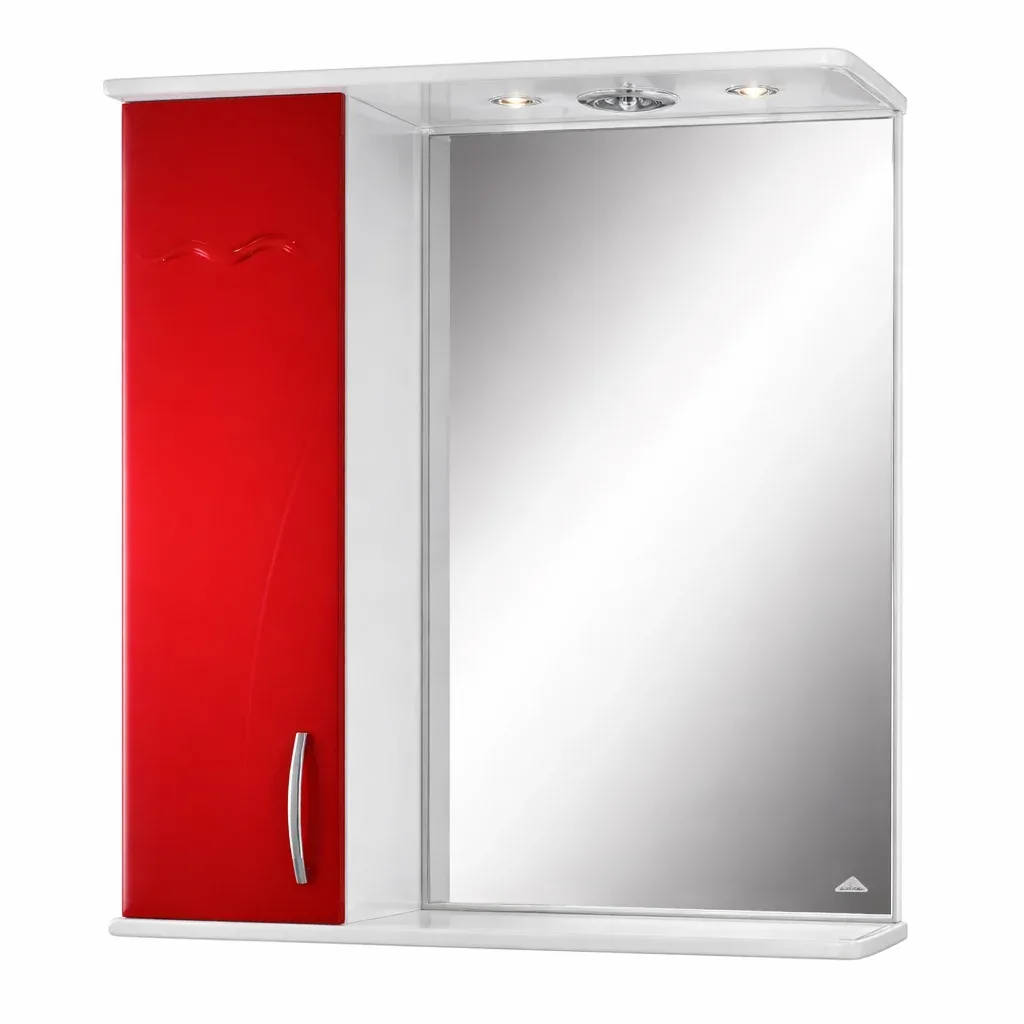 Oglinda Clasic rosu Oglinda CLASIC Alb-Rosu - 600mm - imagine 1