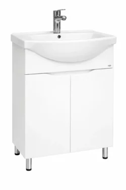 SET BAIE CU LAVOAR PRINT ALB (BASIC) CU 2 UȘI - 750mm