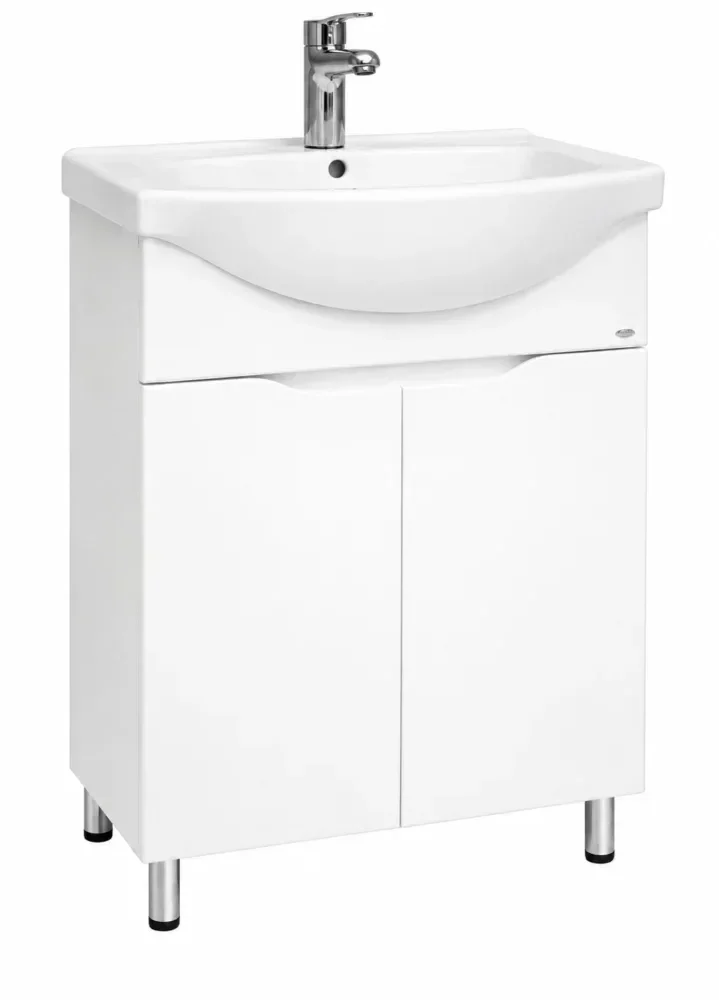 SET BAIE CU LAVOAR PRINT ALB (BASIC) CU 2 UȘI - 750mm