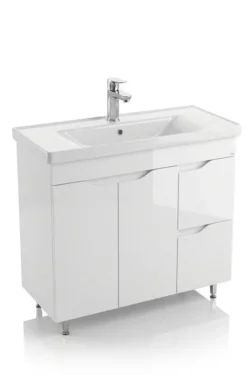 DULAP BAIE PRINT ALB (SAVA) CU 2 SERTARE ȘI 2 UȘI - 1000mm