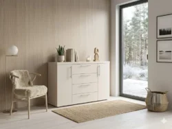 Comoda Madrid 4 sertare Cashmere dublă - 1200 mm - imagine 2