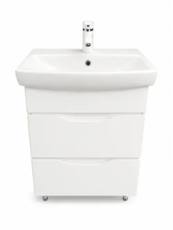 DULAP BAIE PRINT ALB (CL) CU 2 SERTARE - 600mm