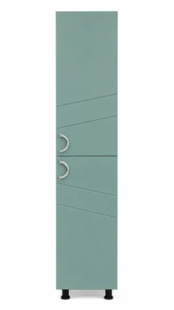 DULAP BAIE VERTICAL ALPIN TURCUOAZ MAT CU RAFTURI - 350mm*1900mm