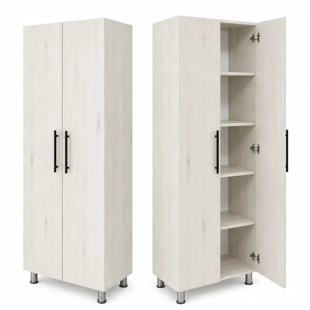 3563ca4a-8886-420f-937f-0df036526bdd DULAP TORES CU RAFTURI STEJAR Alb - 800*500*2000mm - imagine 1