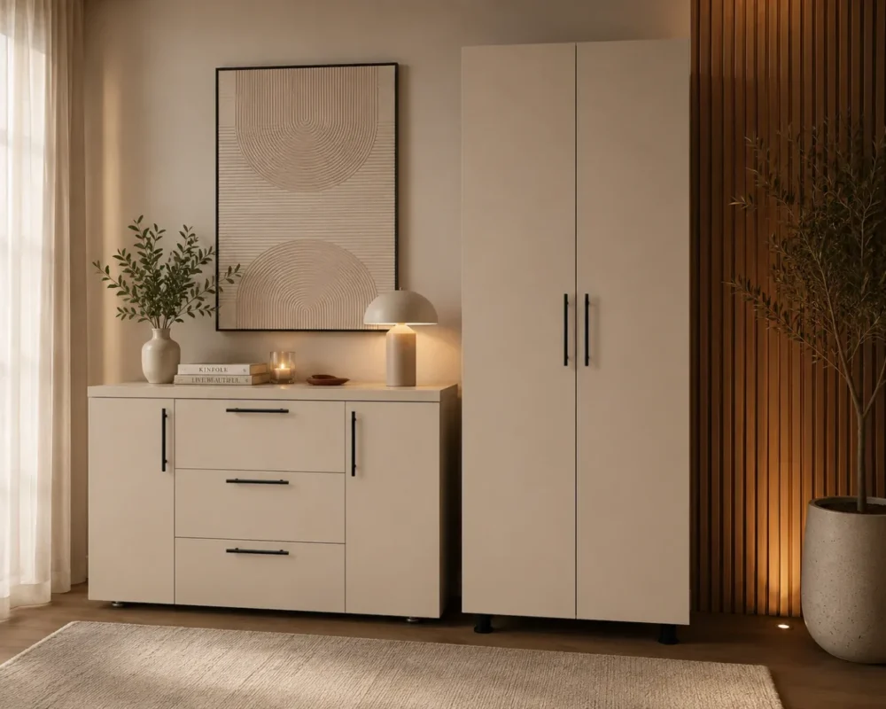 DULAP TORES CU BARĂ CASHMERE - 800*500*2000mm - imagine 2