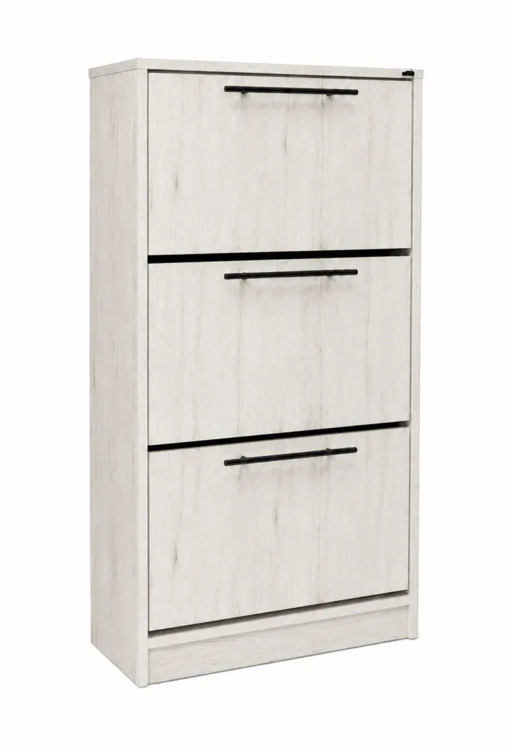 93a8d49f-c8ab-41ce-9157-2cf5a1497b20 PANTOFAR SORIA CU 3 SERTARE STEJAR ALB - 640*290*1250mm - imagine 1