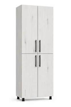DULAP CU 4 UȘI STEJAR Alb - 600*340*1900mm