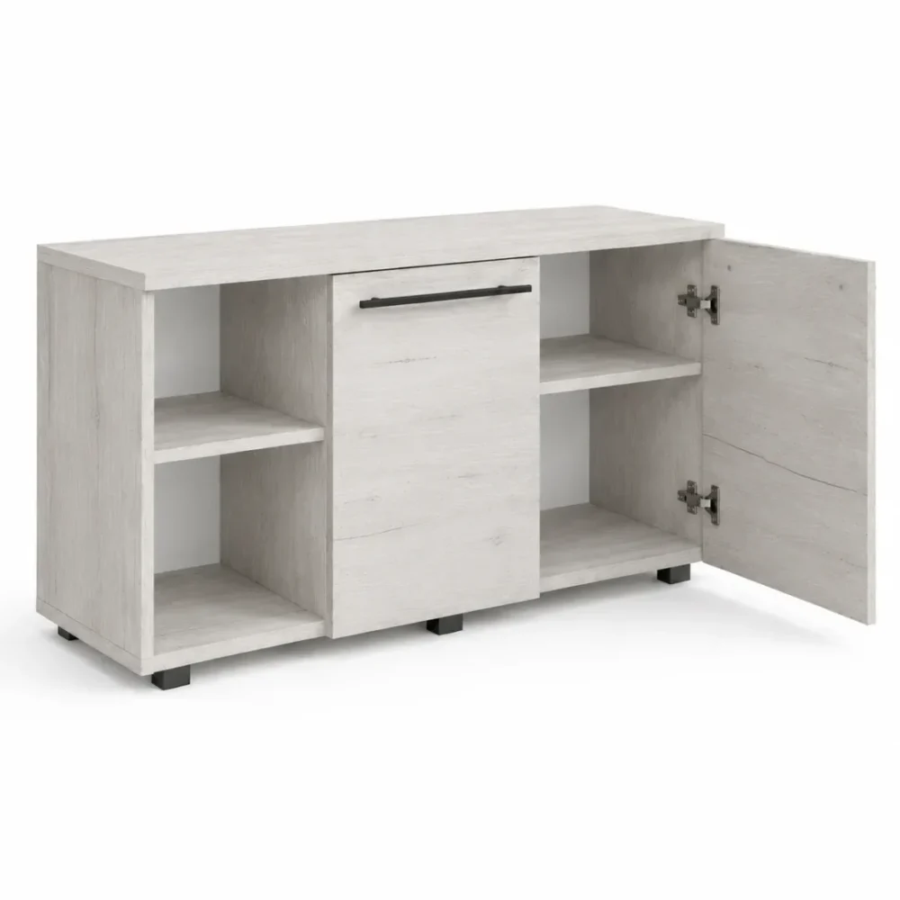 COMODA MALAGA STEJAR ALB - 1100mm