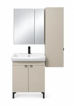 SET DULAP BAIE CU LAVOAR SANI CARAMEL (ML) CU 2 UȘI -650 MM - imagine 3