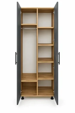 DULAP TORES MIXT ANTRACIT-STEJAR - 800*500*2000mm - imagine 2