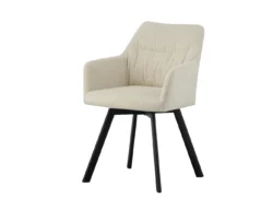 SCAUN NAPOLI   BEJ TEXTIL 360° ROTIRE