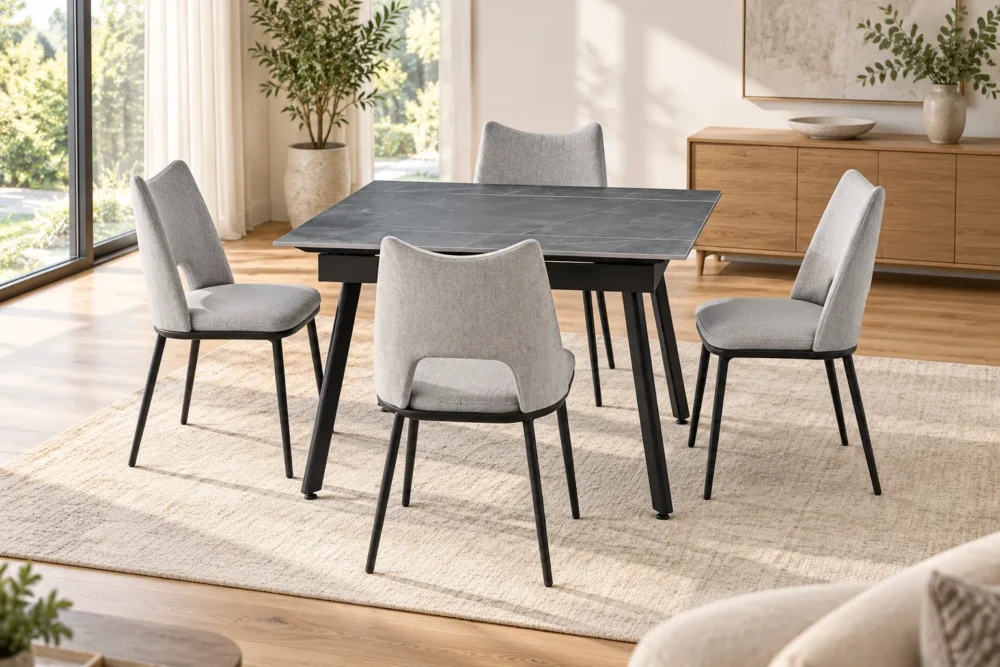 MASA EXTENSIBILA PADOVA 90-150*75 GRI CERAMICA - imagine 2